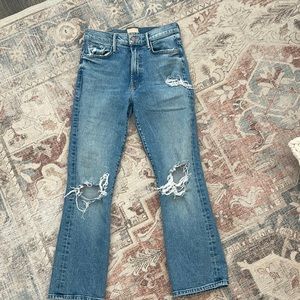 MOTHER The Insider Ankle (Bloom and Doom) Jean